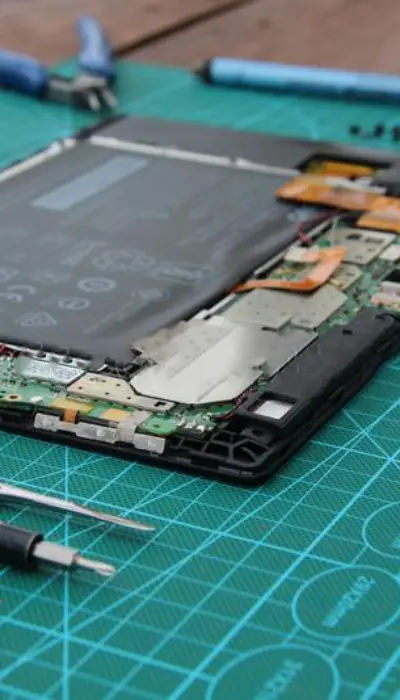 Réparation tablette console en atelier en Dordogne